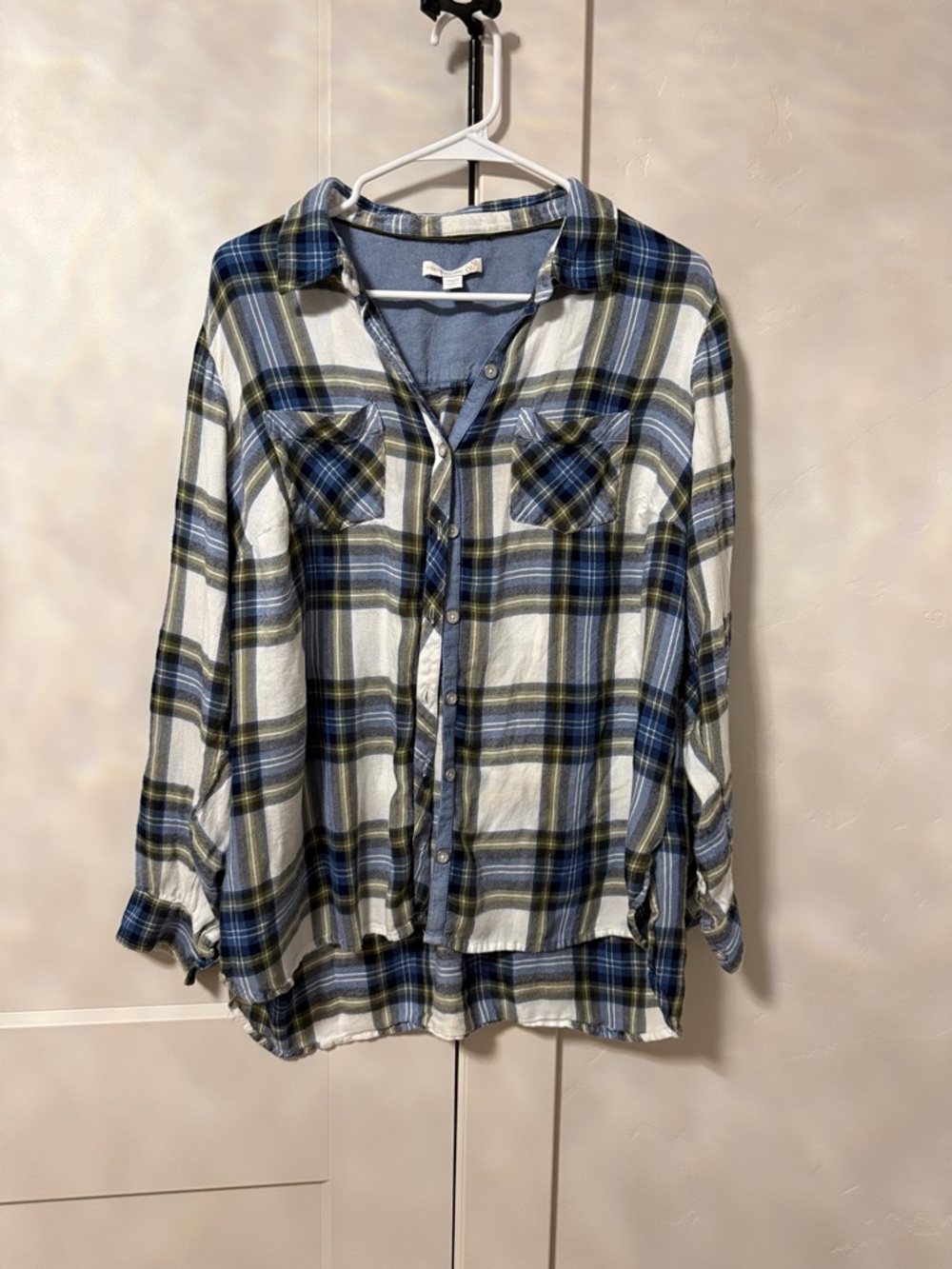 Westport Blue and Olive Plaid Shirt